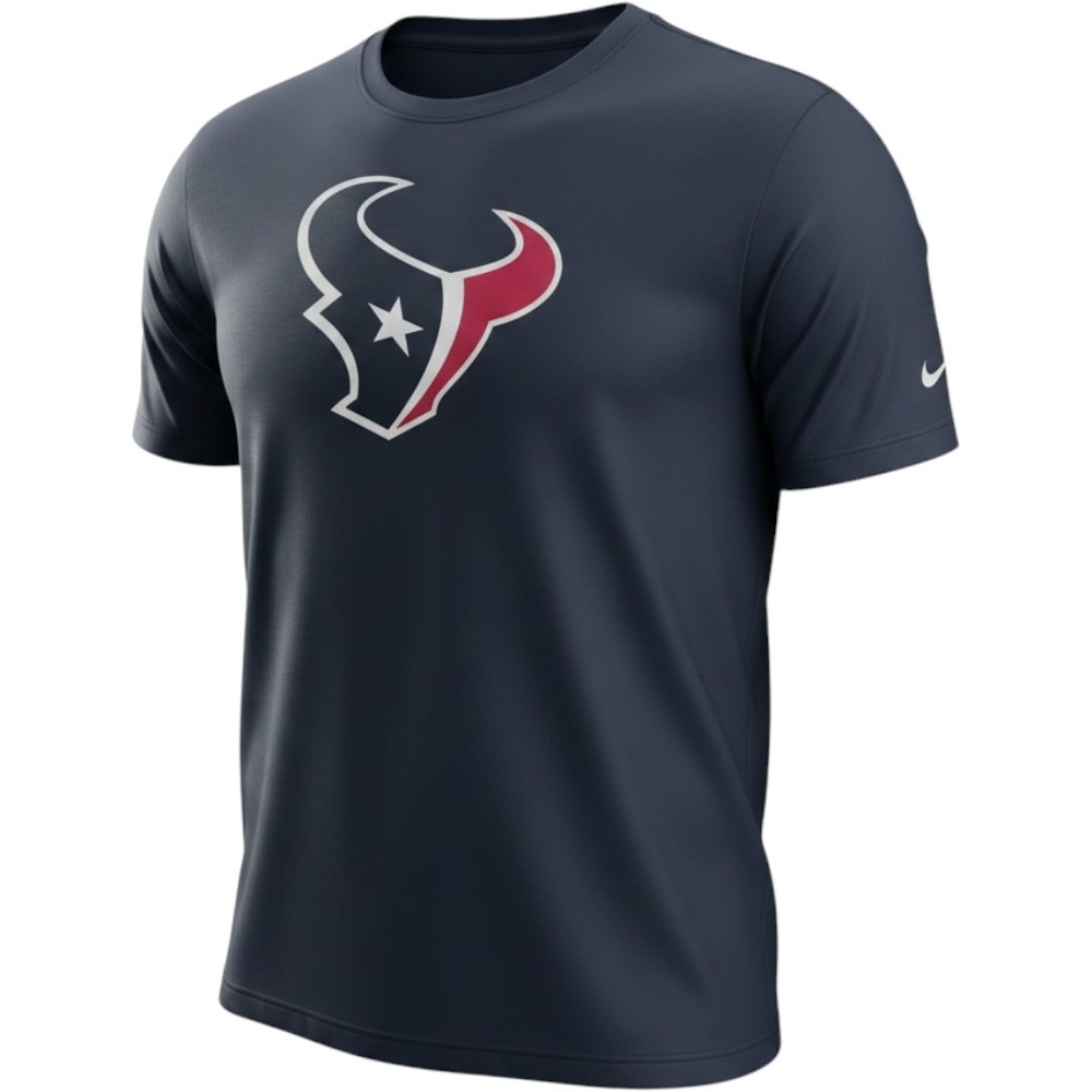 Nike Houston Texans Dri-FIT Logo T Shirt Navy NFL Performance Tee Men's 3XL NWT